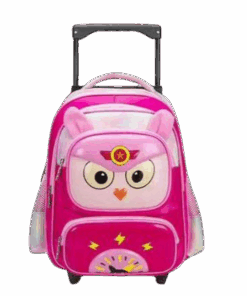 Kids 5D School Trolley Backpack Boy and Girl - French Rose