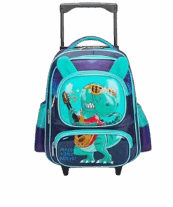 Kids 5D School Trolley Backpack Boy and Girl - Green, Blue