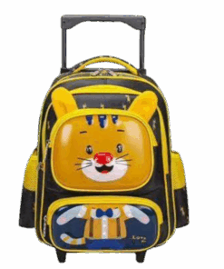 Kids 5D School Trolley Backpack Boy and Girl - Yellow, Black