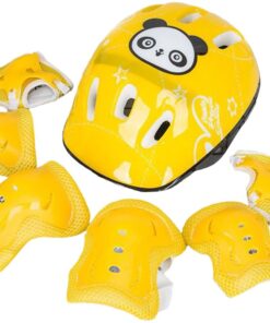 Kids 7-Piece Skateboard Protective Gear Set - Yellow