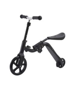 Kids Adjustable Scooter Skateboard Walker Balance Bike - Black