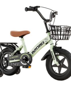 Kids' Bike with Training Wheels for Boys & Girls - 14 Inch - Green