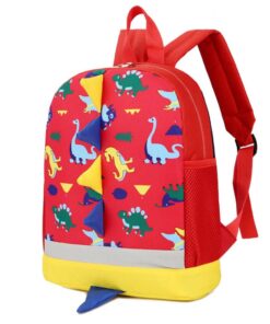 Kids Dinosaur Backpack - Red