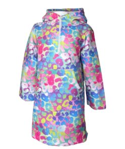 Kids Hooded Towel / Swim Poncho Leopard Print - 3-5 years