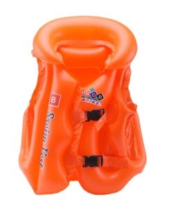 Kids Inflatable Safety Swimming Vest - Orange