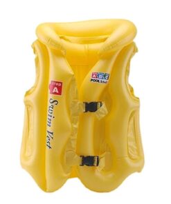 Kids Inflatable Safety Swimming Vest - Yellow