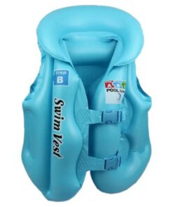 Kids Inflatable Swimming Vest Life Saving Life Guard for Kids - Blue