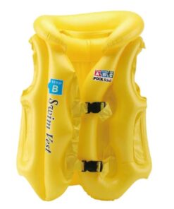 Kids Inflatable Swimming Vest Life Saving Life Guard for Kids - Yellow
