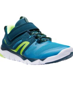 Kids' Lightweight And Breathable Rip-Tab Trainers - Teal - UK Junior 10.5