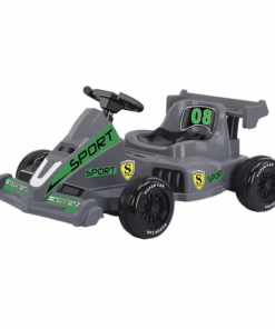 Kids Ride-On F1 Racing Electric Go-Kart - Grey