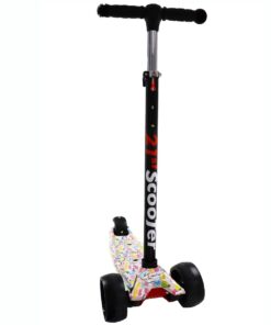 Kids Ride on Light Up 3 Wheeler Scooter with Graffiti Design A
