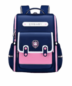 Kids School Bag for Boys and Girls Grade 3 to 6 - Navy Pink