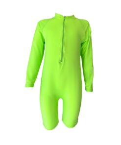 Kids Swim One Piece Suit Lime Twist - 1-2 years