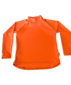 Kids Swim Rash Guard Vest - Bright Orange - 5-6 years