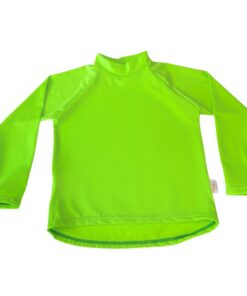 Kids Swim Rash Guard Vest - Lime Twist - 9-10 years