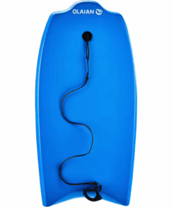 Kids' technical 1st price bodyboard 6-12 years 35" + leash - blue