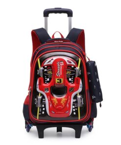 Kids Trolley School Bags - Red - Men