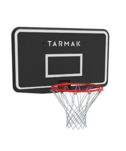 Kids'/Adult Wall-Mounted Basketball Hoop Sb100 - Black/Red