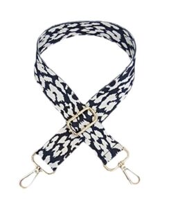 Killer Deals Handbag /Purse/Shoulder Canvas Replacement Strap - Black &White