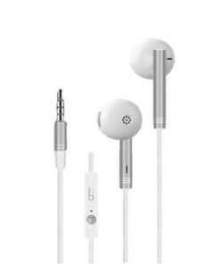 KIN K98 Metal Shell Bass Earphone with Mic - Silver