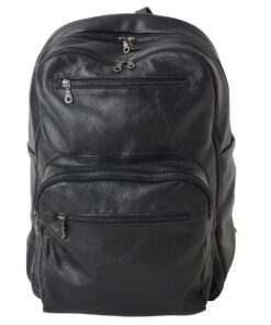 King Kong Business Leather Backpack - Black
