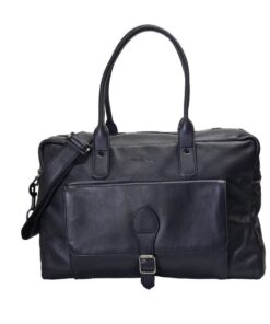 King Kong Leather 17 inch Laptop Work Bag - Black