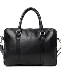 King Kong Leather MacBook Air 15inch Messenger Buffalo Bag - Black