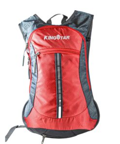 King Star Lightweight Travel Bicycle Backpack Daypack - 14 Inch - Light Red
