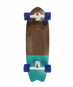 Kingdom Boards - Swallow Tail Surf Skate 31- inch Skateboard Cruiser - Teal