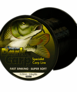 Kingfisher DARK CARP Nylon Fishing Line .23MM, 3.6KG/8LB, Colour Black, 600M Spool