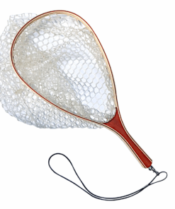 Kingfisher Fishing Bamboo Landing Net With Clear Rubber Mesh