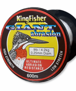Kingfisher Giant Abrasion Nylon .25MM 4.2KG/9LB Colour Clear 600m Spool