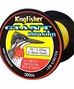 Kingfisher Giant Abrasion Nylon Fishing Line 2.25KG/5Lb .18MM Colour Gold 300m Spool