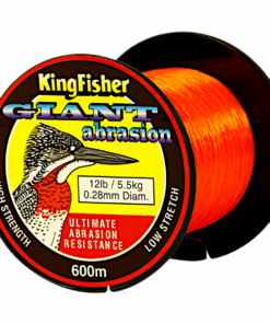 Kingfisher Giant Abrasion Nylon Fishing Line .28MM, 5.5KG/12LB Colour Orange, 600M Spool