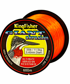 Kingfisher Giant Abrasion Nylon Fishing Line .40MM, 11.5KG/25LB Colour Orange, 600M Spool