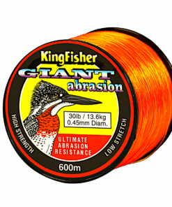 Kingfisher Giant Abrasion Nylon Fishing Line .45MM, 13.6KG/30LB Colour Orange, 600M Spool