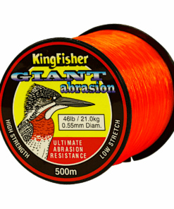 Kingfisher Giant Abrasion Nylon Fishing Line .55MM, 21KG/46LB Colour Orange, 500M Spool