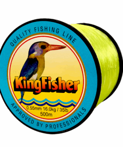Kingfisher Nylon Fishing Line, Colour Yellow, 16 KG .55MM, 500M Spool