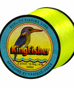 Kingfisher Nylon Fishing Line, Colour Yellow, 18 KG .57MM, 500M Spool