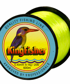 Kingfisher Nylon Fishing Line, Colour Yellow, 9.1KG .40MM, 600M Spool