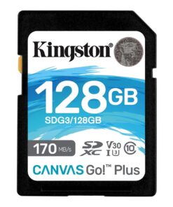 Kingston 128GB SDXC Canvas Go Plus 170R C10 UHS-I U3 V30