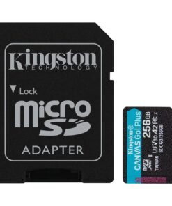 Kingston 256GB microSDXC Canvas Go Plus 170R A2 U3 V30 Card + ADP
