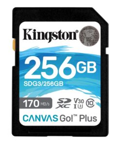 Kingston 256GB SDXC Canvas Go Plus 170R C10 UHS-I U3 V30