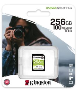 Kingston 256GB SDXC Canvas Select Plus 100R C10 UHS-I U3 V30