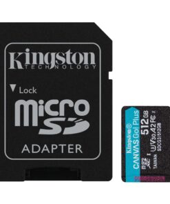 Kingston 512GB microSDXC Canvas Go Plus 170R A2 U3 V30 Card + ADP