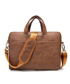 Kinmac 360 Protective Waterproof PU Leather Laptop 15.6inch - Brown