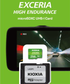 Kioxia 256GB 100Mb/s MicroSD Card C10 Exceria High Endurance