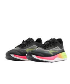 Kiprun Men's Running Shoes KIPRUN KD500 2 - BLACK/PINK/YELLOW - UK 9.5