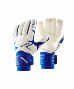 Kipsta Adult Football Goalkeeper Gloves F500 Viralto - White/Blue - 7