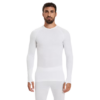 Kipsta Adult Long-Sleeved Thermal Base Layer Top Keepdry 500 - White - M